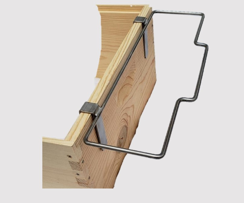 Frame Hanger holds 3 frames securely. Frames cannot fall through